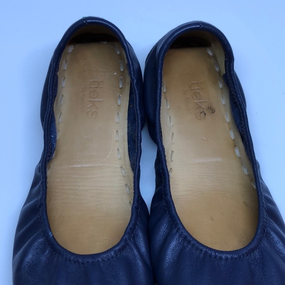Tieks Navy leather flats - Picture 3 of 6